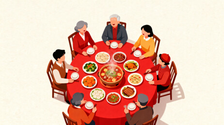 家庭聚餐团圆饭